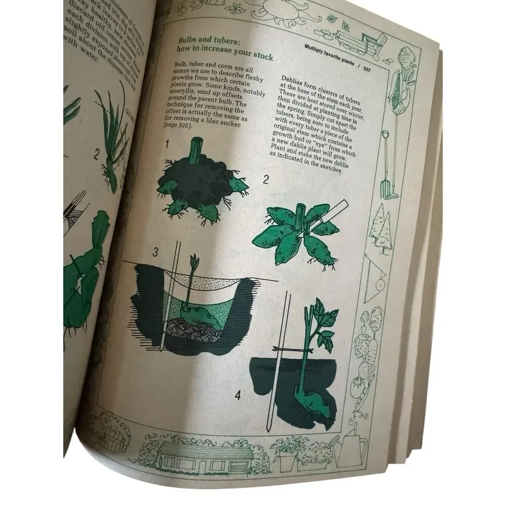 VTG Complete Family Flower And Garden Book 1981 Tress‎ Shrubs Flowering Herbs